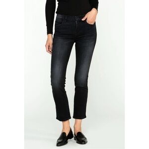HUDSON Nico Black Straight Crop Jeans